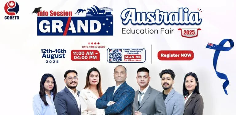 Australia Education Fair 2025 by Goreto – Scholarships, Visa Help & Direct University Access
